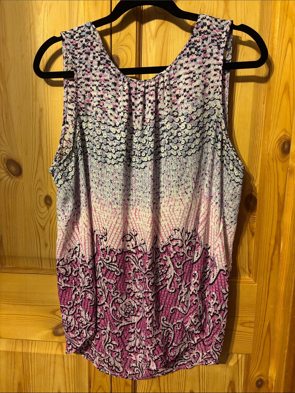 Northern Reflections Pink Ombre Printed Sleeveless Tank